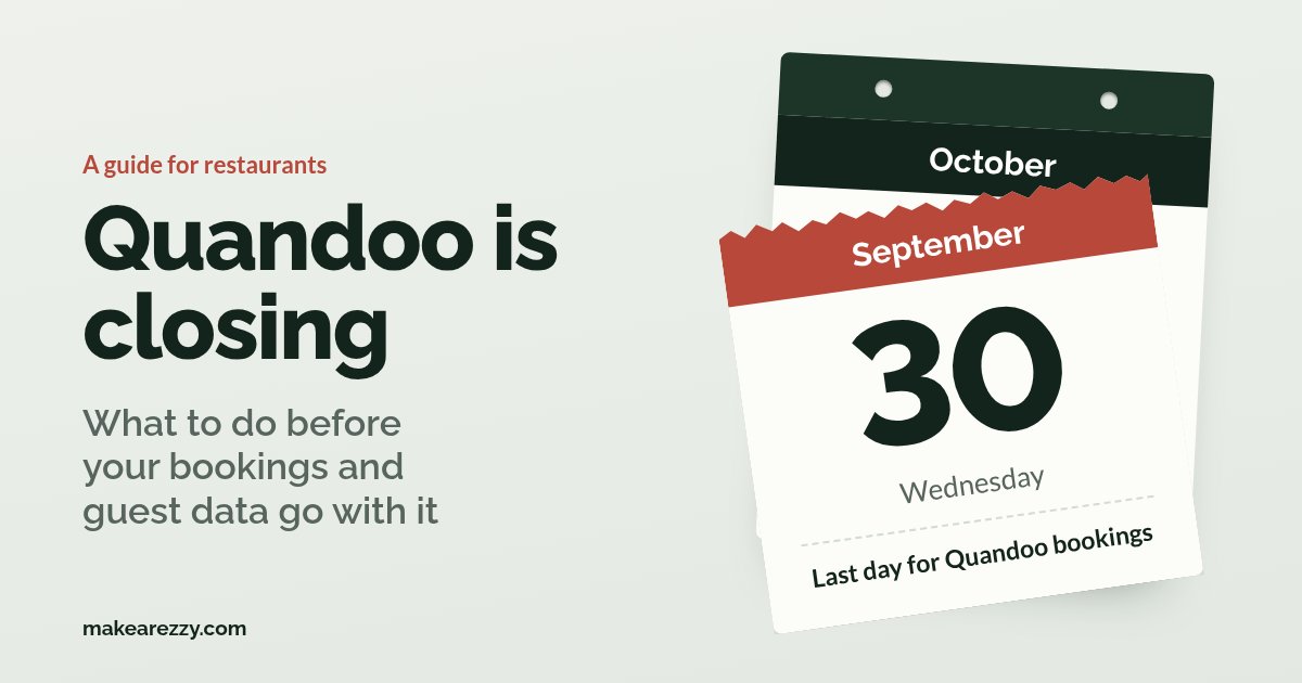 A restaurant diary page for 30 September 2026 being torn off`