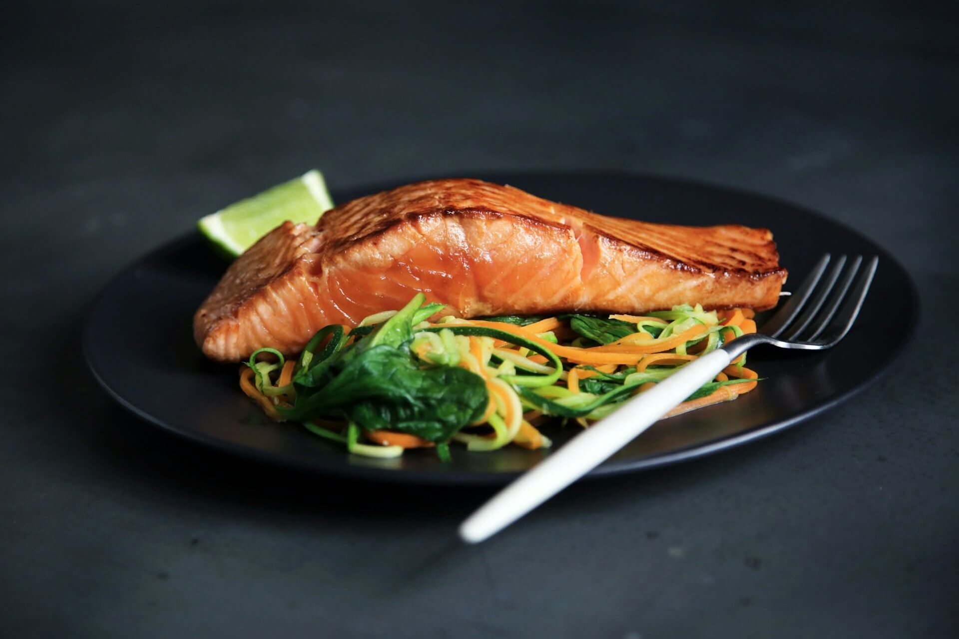 Cooked salmon